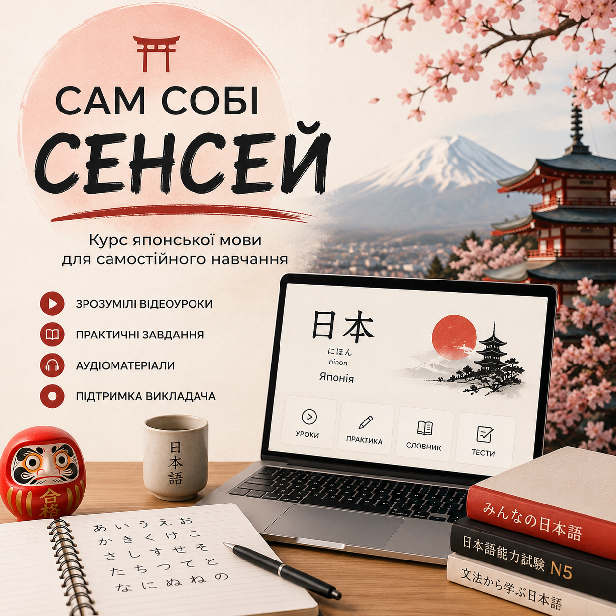 Курси японської мови для дітей та дорослих Київ